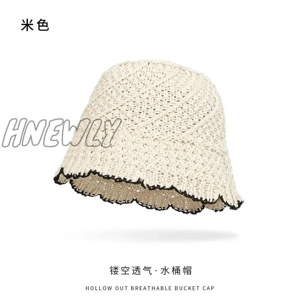 Hnewly Spring Summer Bucket Hats For Women Luxury Brand Designer Panama Caps Ladies Beach Hat Bob