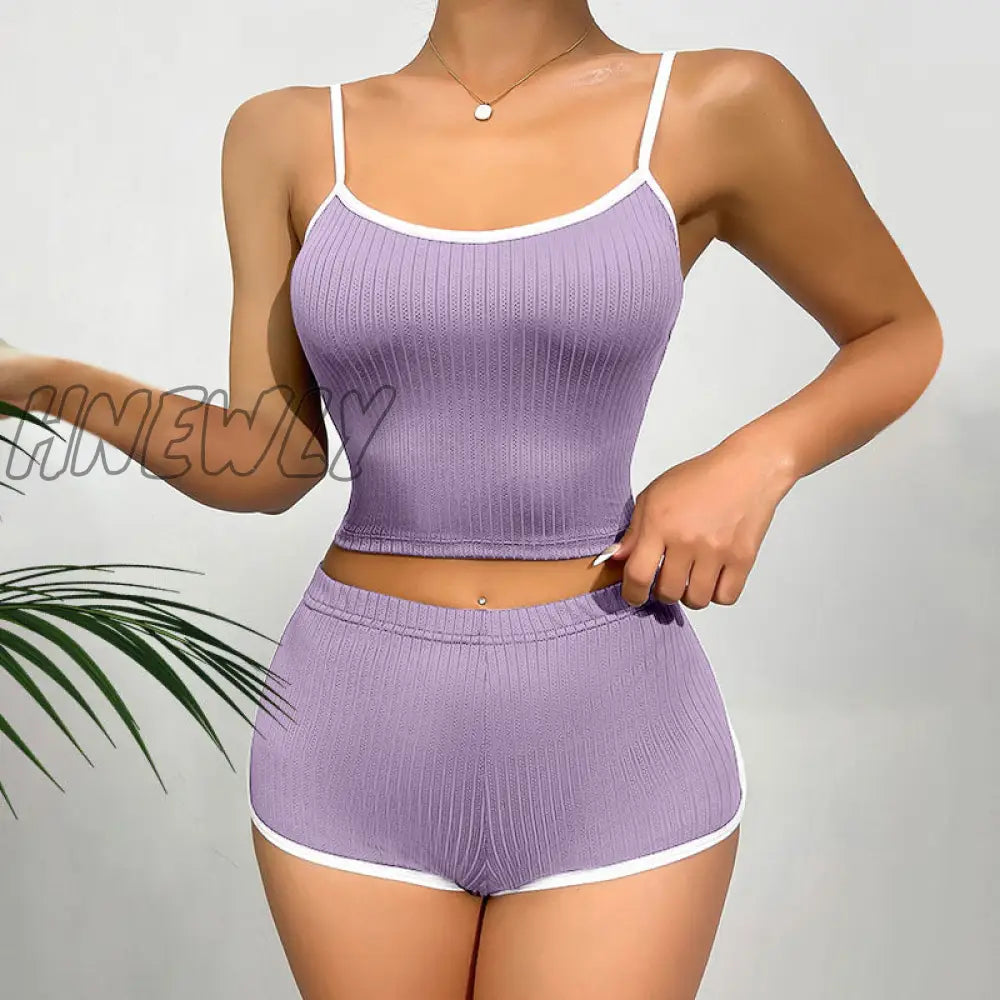 Hnewly Summer Outfits for 2 Piece Tracksuit Set Fashion Side Stripe Ta hnewly Hnewly Summer Outfits for 2 Piece Tracksuit Set Fashion Side Stripe Ta hnewly