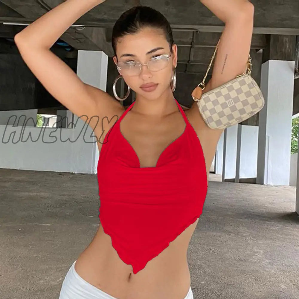 Hnewly Summer Ruched Skirts For Women White Y2K Mini Beachwear High Waist Casual Short Skirt
