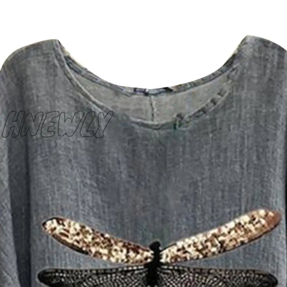 Hnewly Summer Short Sleeve Oversized T Shirt Casaul Tops Women Blusas Vintage Clothes Floral