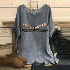 Hnewly Summer Short Sleeve Oversized T Shirt Casaul Tops Women Blusas Vintage Clothes Floral