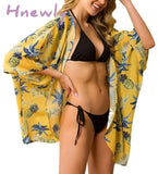 Hnewly Summer Women Beach Swimsuit Cover Up Sexy Mesh Sheer Bikini Bathing Loose Tops Swimwear New