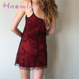 Hnewly Summer Women Spaghetti Strap Mini Dress Ruffle Sleeveless Slim Fit Floral Print Wrap
