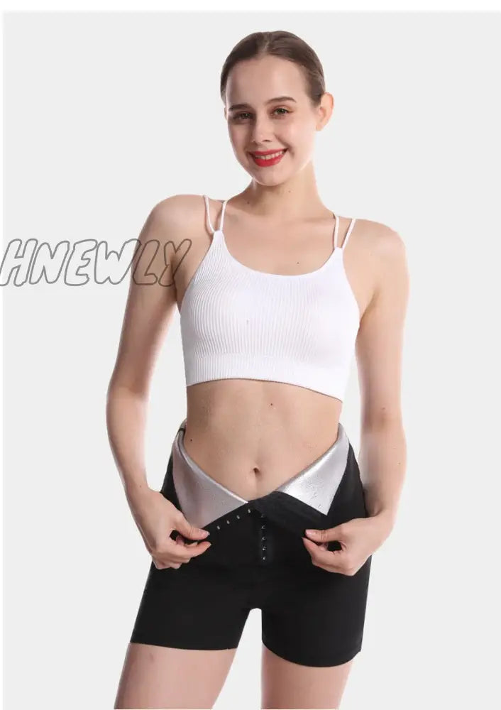 Hnewly Sweat Sauna Pants Body Shaper Weight Loss Slimming Waist Trainer Shapewear Tummy Hot Thermo