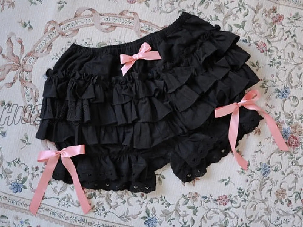 Hnewly Sweet Lace Ruffles Women Lolita Safety Shorts Pants Cute Victorian Knickers Cotton Princess