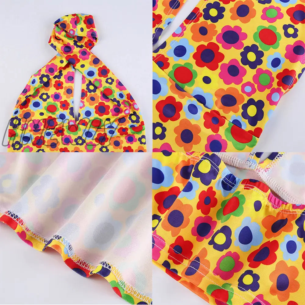 Hnewly Vintage Lace - Up Backless Halter Tops V - Neck Sexy Solid Harajuku Corset Tees Streetwear
