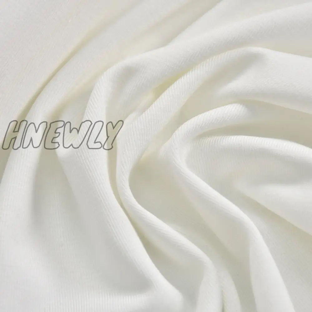 Hnewly White Elegant Pleated Plunge Deep V - Neck Sleeveless Dresses Evening Club Party Christmas