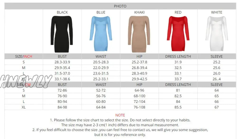 Hnewly White Knit Long Sleeve Basic Mini Dress For New Year