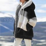 Hnewly Winter Fashion Women’s Coat New Casual Hooded Zipper Ladies Clothes Cashmere Women Jacket