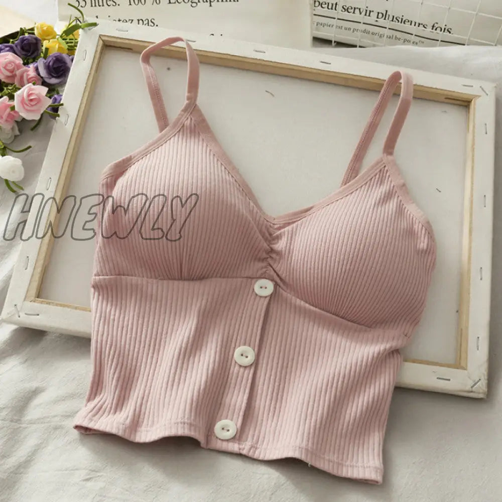 Hnewly Woman Knitted Tank Top Women Strap Vest Sexy Female Knitting Crop