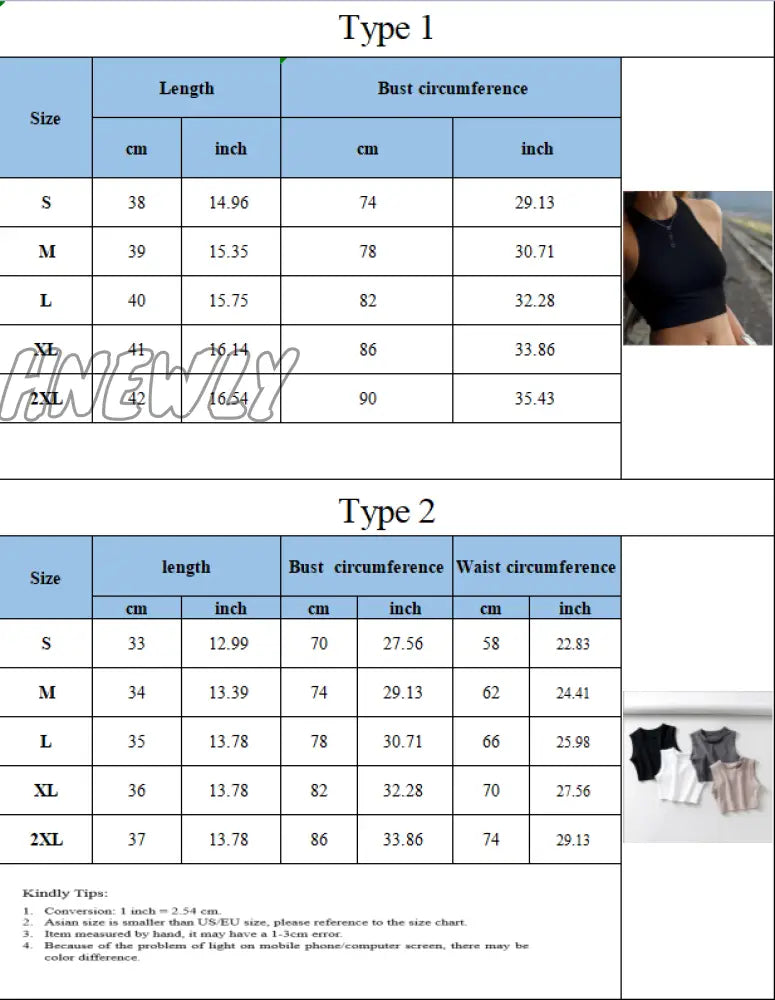 Hnewly Women Casual Sleeveless Short Tank Tops Summer Female O - Neck Solid Color Vest Tanks
