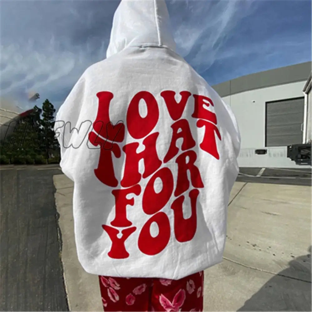 Hnewly Women Coats Hoodie Y2K Street Sweatshirt Vintage Winter Clothes Sweatwear Tumblr Cotton
