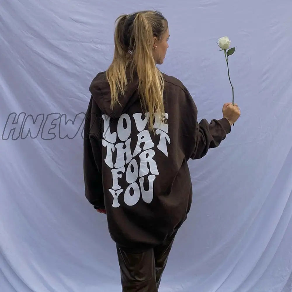 Hnewly Women Coats Hoodie Y2K Street Sweatshirt Vintage Winter Clothes Sweatwear Tumblr Cotton
