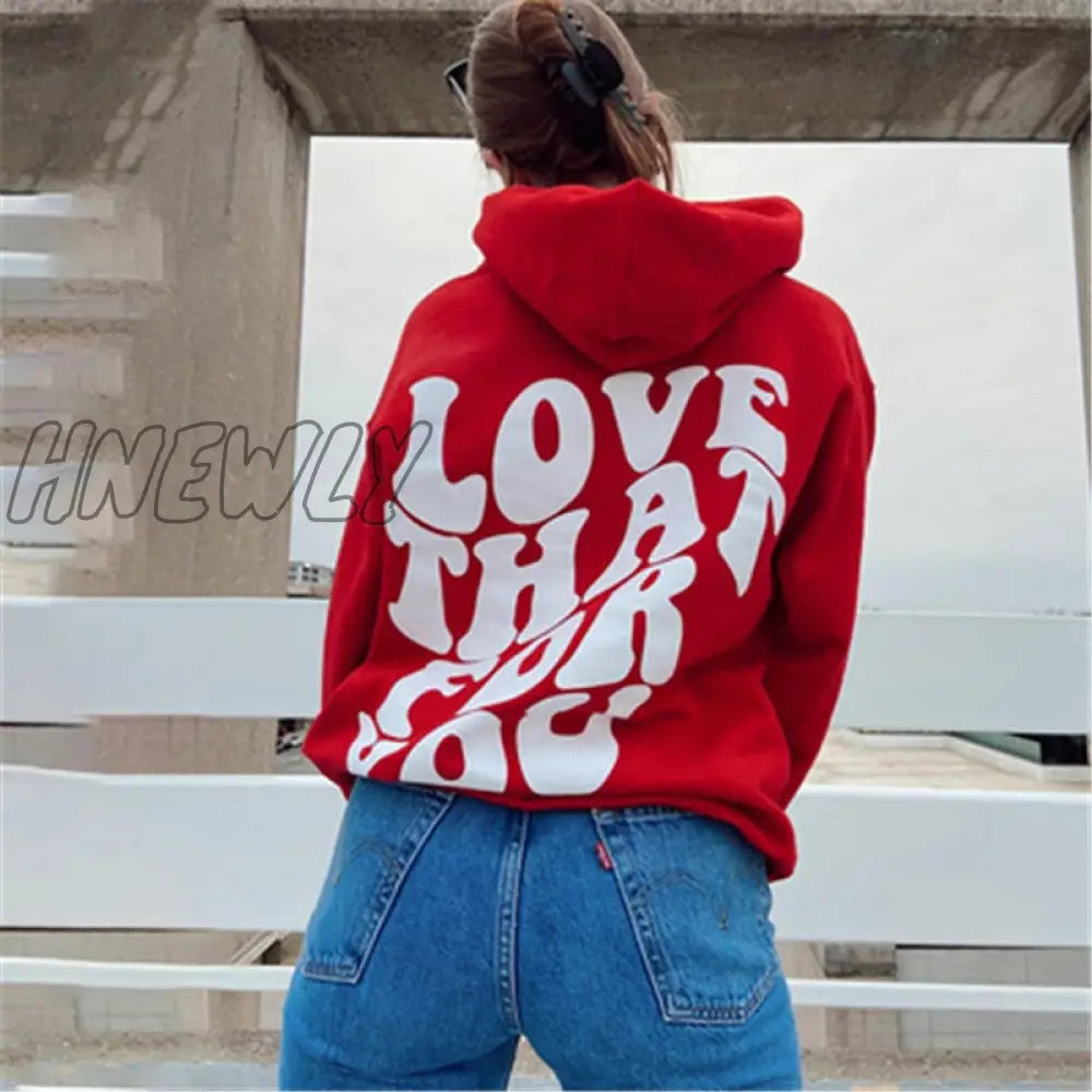 Hnewly Women Coats Hoodie Y2K Street Sweatshirt Vintage Winter Clothes Sweatwear Tumblr Cotton