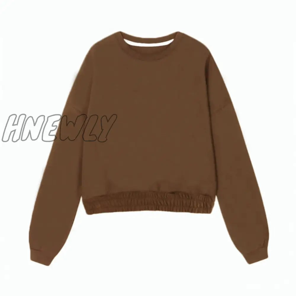 Hnewly Women Couple Hoodies Sweatshirt Fleece 100% Cotton Tracksuit Sports Winter Japanese Casual