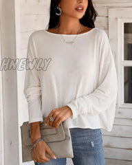 Hnewly Women Elegant Fashion Casual Long Sleeve Blouse Beaded Backless Sexy Tops Spring Outfits