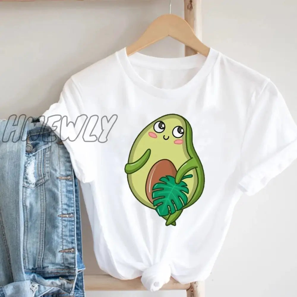 Hnewly Women Printing Butterfly 90S Sweet Love Kawaii Valentine’s Day Fashion Clothes Print Tee