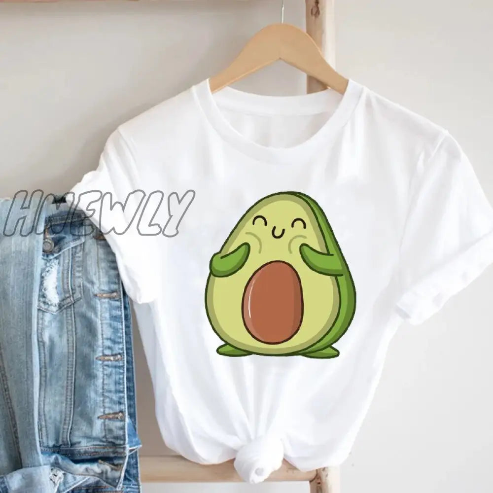 Hnewly Women Printing Butterfly 90S Sweet Love Kawaii Valentine’s Day Fashion Clothes Print Tee