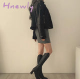 Hnewly Women Retro Knitted Mini Bodycon Solid Color V-Neck Long Sleeve Wrapped Hip Dress Autumn