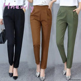 Hnewly Women Seluar Wanita Long Pants Harem Causal Trousers Formal Office Slack Perempuan Business