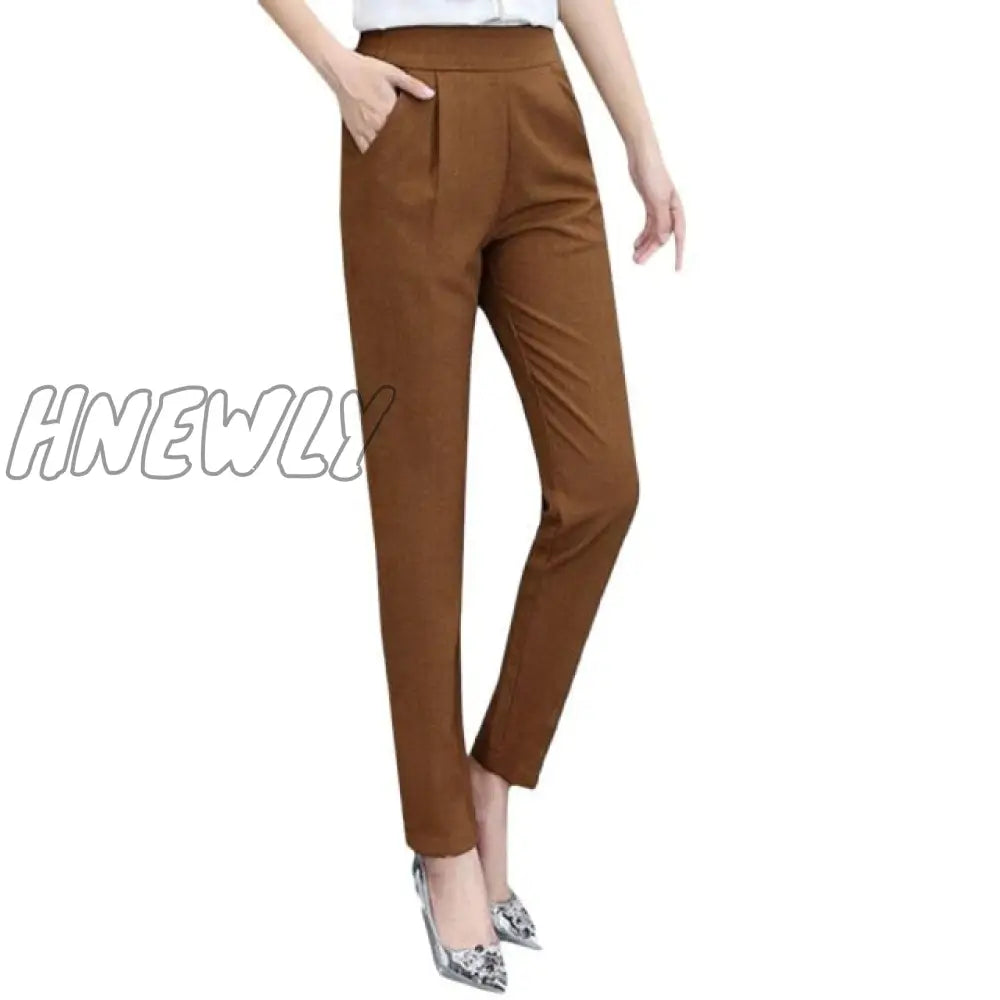 Hnewly Women Seluar Wanita Long Pants Harem Causal Trousers Formal Office Slack Perempuan Business