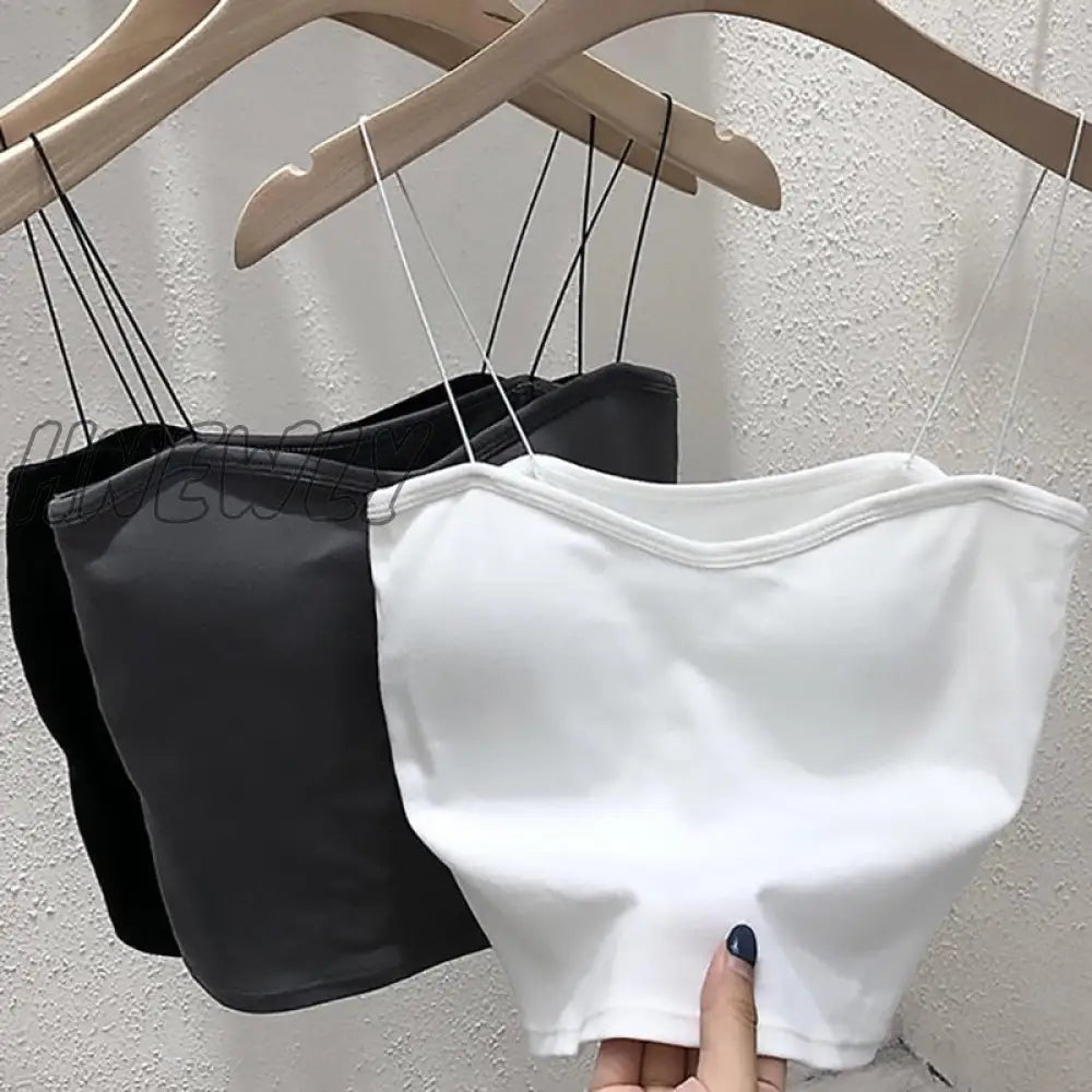 Hnewly Women Summer Shirt Camisole Tank Cotton Soft Elastic Washable Wear-Resistant Versatile Vest