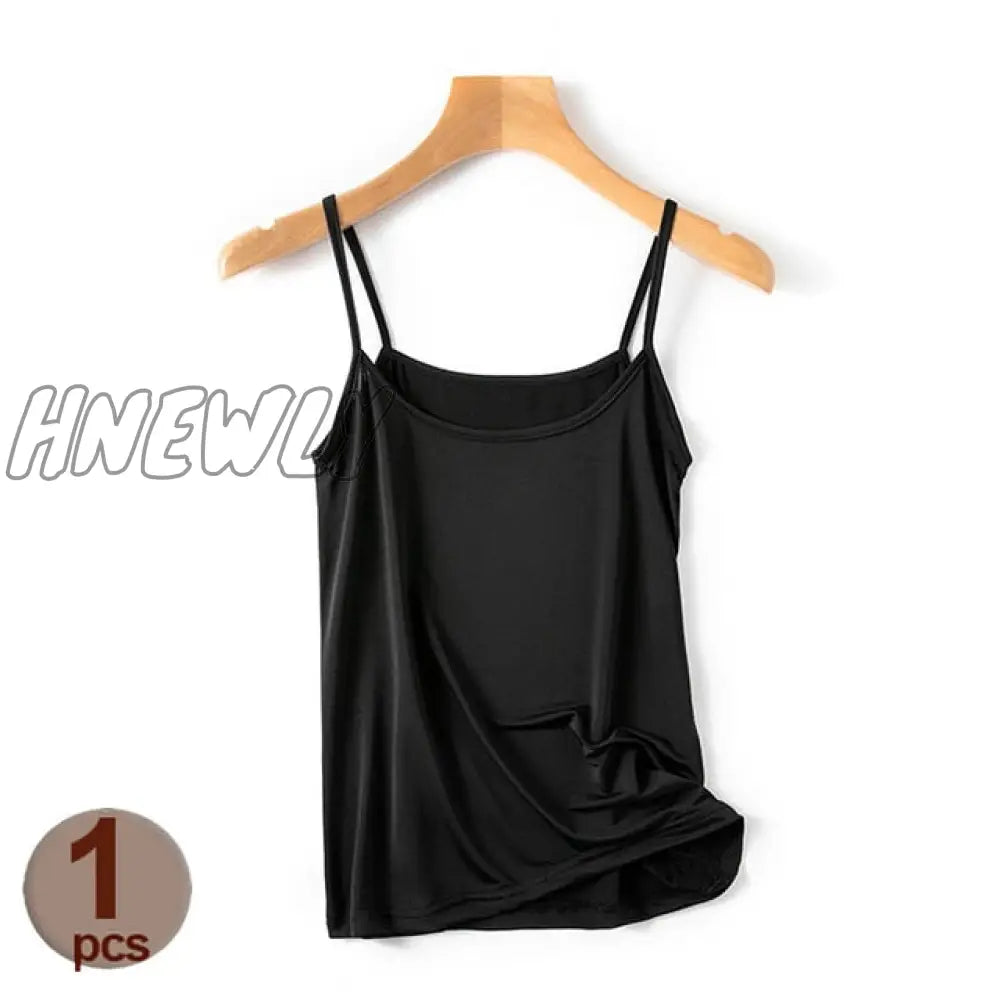 Hnewly Women Summer Shirt Camisole Tank Cotton Soft Elastic Washable Wear-Resistant Versatile Vest