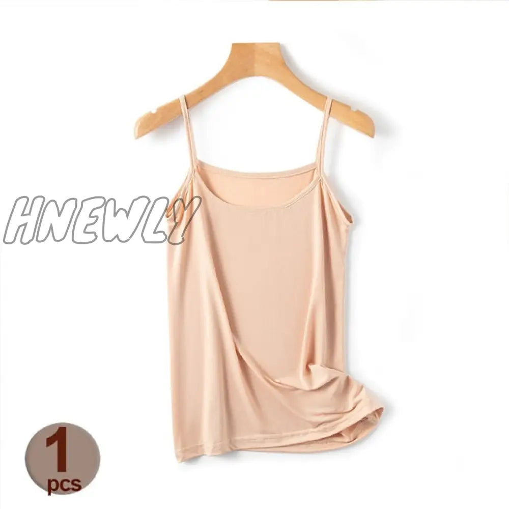 Hnewly Women Summer Shirt Camisole Tank Cotton Soft Elastic Washable Wear-Resistant Versatile Vest
