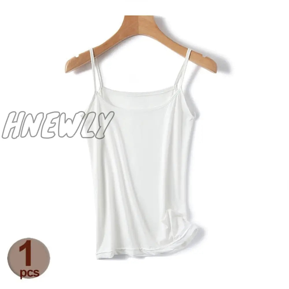 Hnewly Women Summer Shirt Camisole Tank Cotton Soft Elastic Washable Wear-Resistant Versatile Vest