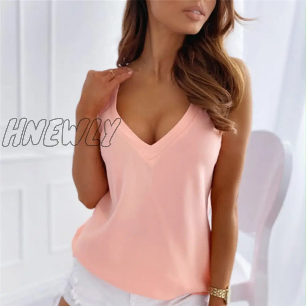 Hnewly Women Tops Summer Sleeveless Halter Backless Shirt Lace V Neck Blouse Ruffle Sexy Casual For