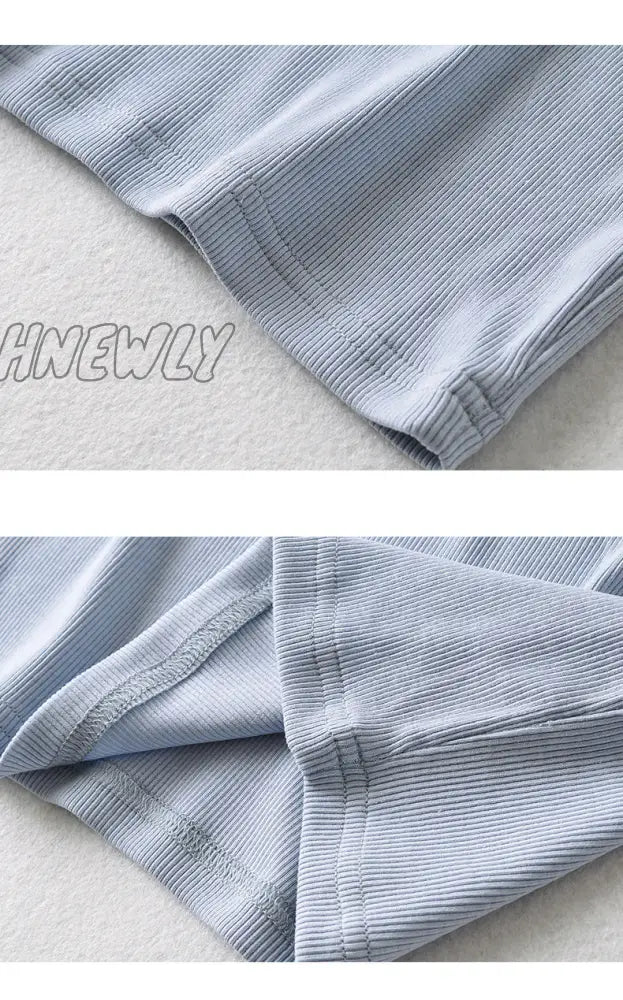 Hnewly Y2K Aesthetics Letter Print Baby Tees 2000S Streetwear Patchwork O-Neck Short Sleeve Summer
