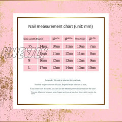 Hnewly Y2K Handmade Wearable Nails Gradient Light Therapy Nail Art Cross Diamonds Sweet Cool Medium