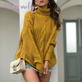 Hot Kf - Autumn And Winter Thick Line Twist Sweater Fashion Wild Yellow / S