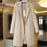 Spring Autumn Blazers Coats Women Suit Plus Size Long Sleeve Jacket Casual Tops Female Slim